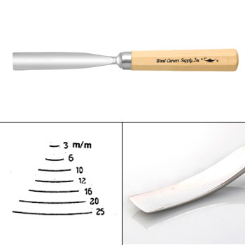 12 BENT GOUGE 6MM