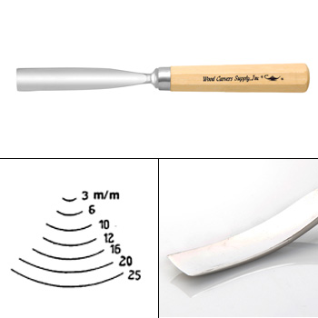15 BENT GOUGE 25MM