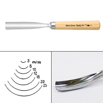 17 BENT GOUGE 25MM