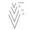 49 STRAIGHT V-TOOL 4MM 45�