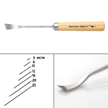 22 SPOONBIT CHISEL RIGHT 6MM