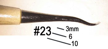 #23-10mm LEFT SPOON-BIT CHISEL