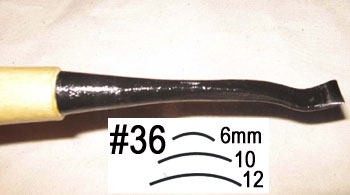 #36-12mm BACK-BENT GOUGE