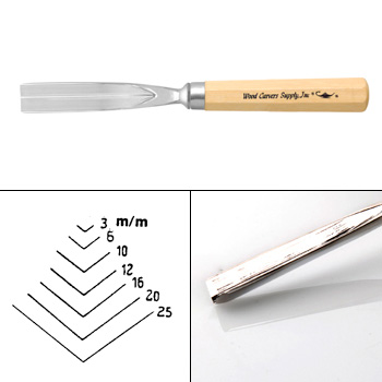 45 STRAIGHT V-TOOL 6MM