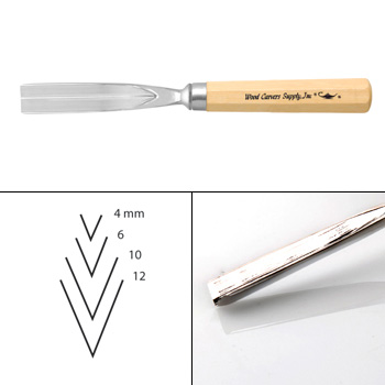 49 STRAIGHT V-TOOL 6MM 45�