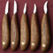 ALL 5 HAND FORGED KNIVES=
