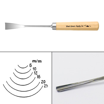 F8 FISHTAIL GOUGE 16MM