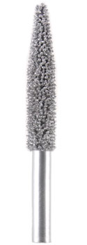T-14 1/4 SHANK BURR TIGHT AREA SILVER / COARSE