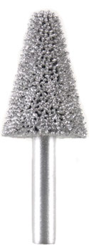 T-34 1/4 SHANK BUR HEAVY SHAPIN SILVER / COARSE