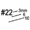 #22-3mm RIGHT SPOON-BIT CHISEL