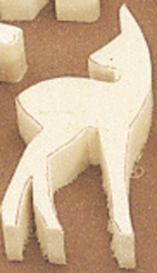 FAWN DEER WALKING CUT-OUT