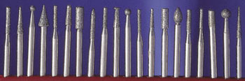 20PC DIAMOND POINT SET 3/32 MEDIUM (100 GRIT)