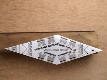 CHECKERING GAUGE-Wood Carvers Supply, Inc