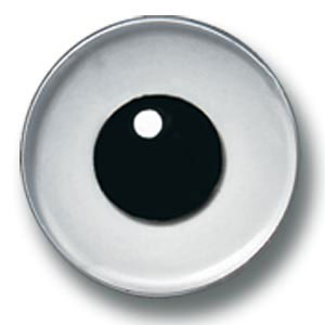 CLEAR (FLINT) 14MM GLASS EYES