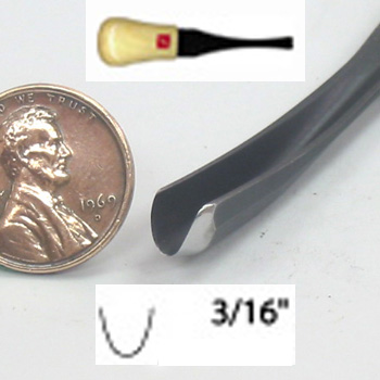 FR725  #11X X 3/16 PALM THUMBNAIL GOUGE