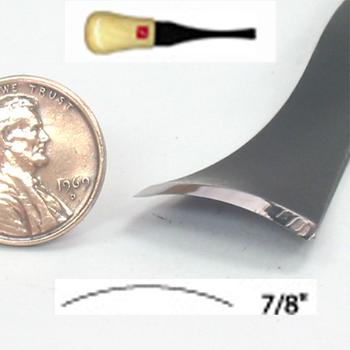 FR754  7/8 PALM BACK BENT GOUGE