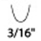 SK725  #11X X 3/16 THUMBNAIL GOUGE