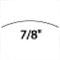 SK754  7/8 BACK BENT GOUGE