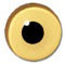 YEL GLASS EYES 3MM